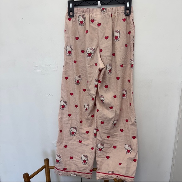 Hello Kitty pottery barn teen PJs Hearts Organic Cotton Percale Pajama Set small - Picture 8 of 16